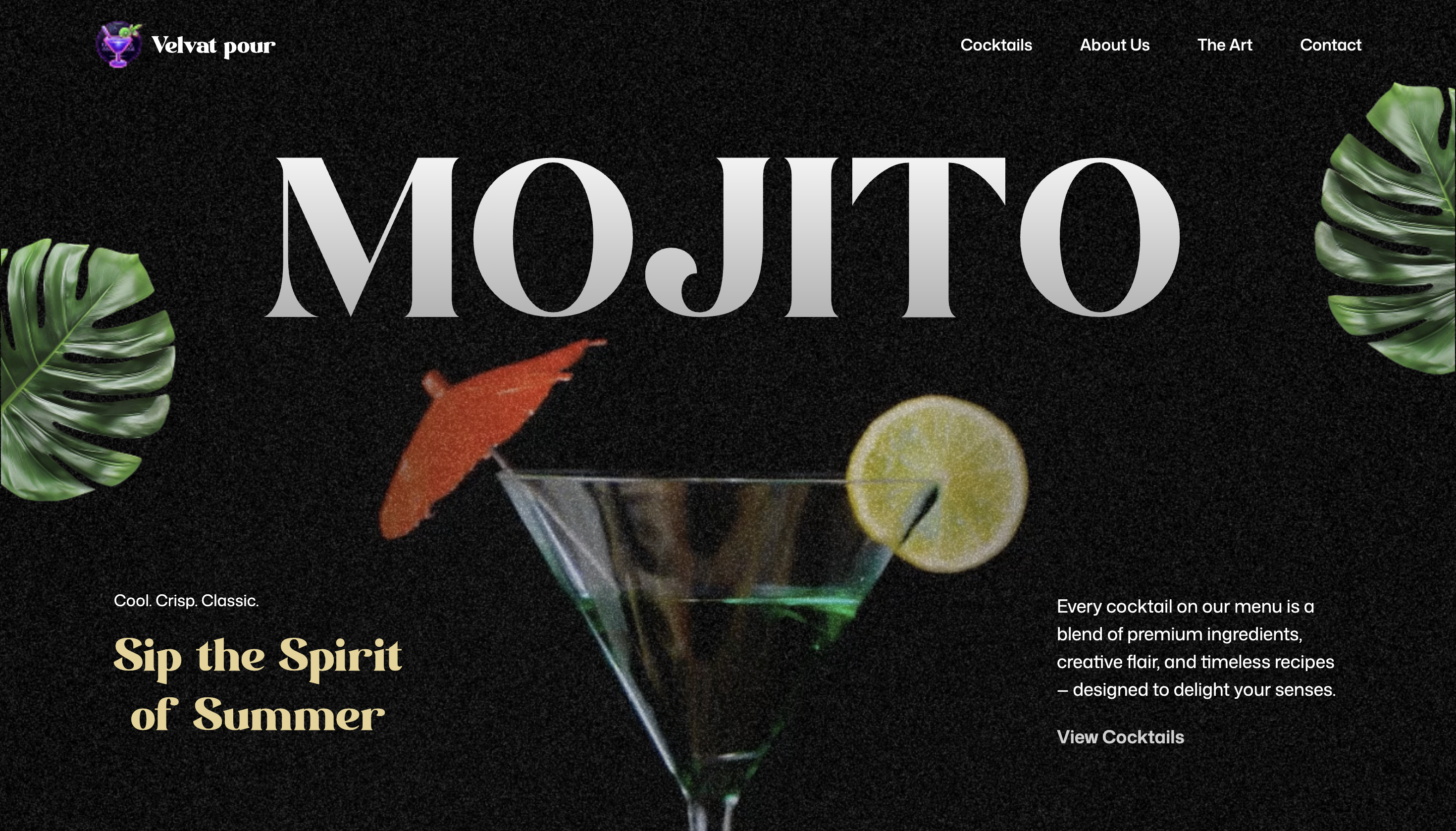 MOJITO using Gsap